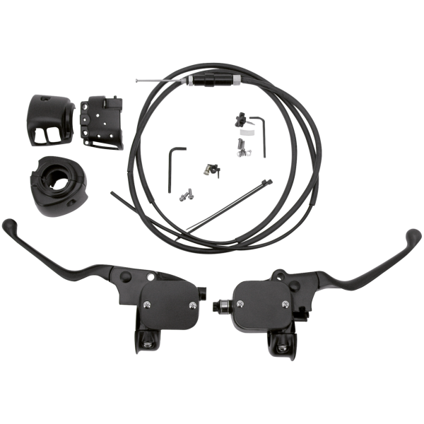 HYDRAULIC CLUTCH CONVERSION KITS FOR 1996-2022 SPORTSTER GZP Black Hydr clutch h/b cntrl kit XL96