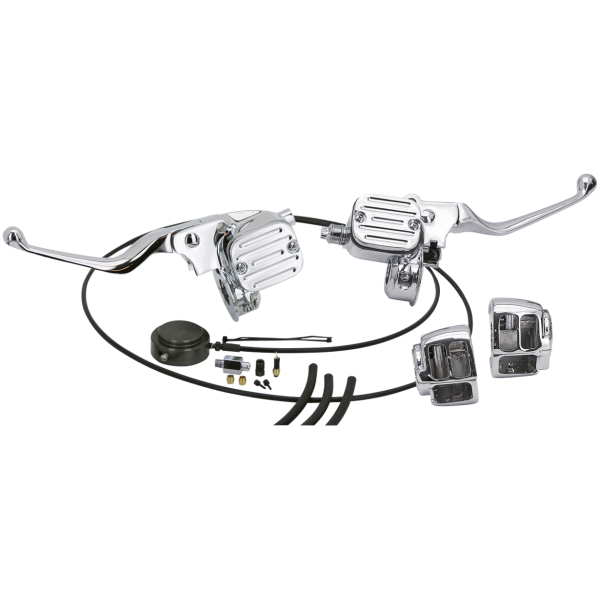 HYDRAULIC CLUTCH FOR BIG TWIN & TWIN CAM GZP Chr Hydr clutch h/b control kit BT96