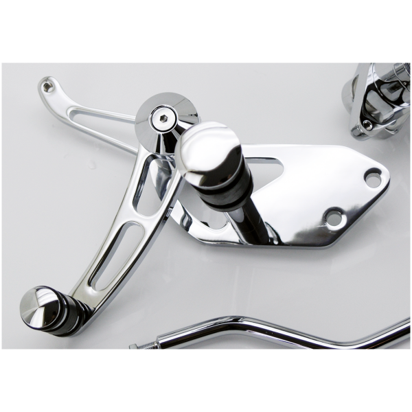 BILLET ALUMINUM FORWARD CONTROL KIT FOR DYNA GZP Chr. FWD control kit FXD91-05,FXDWG9
