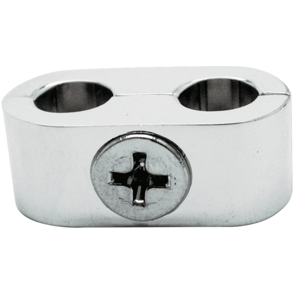 THROTTLE AND IDLE CABLE CLAMP GZP Throttle cable separators chrome