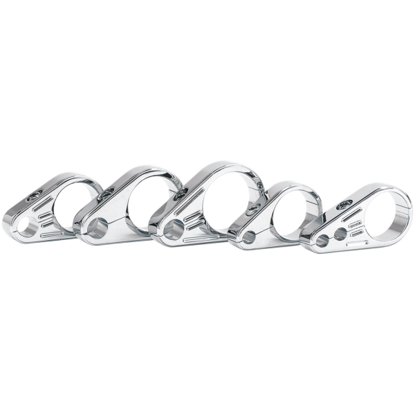 ZODIAC CHROME CABLE CLAMPS GZP Chrome ballmill 1" clamp Throttle si