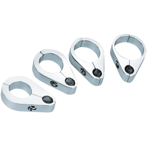 CHROME PLATED CABLE AND OIL LINE CLAMPS GZP 1" Clutch cable clamp chrome plat