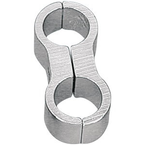 ANODIZED OIL AND FUEL LINE SEPARATORS GZP Oil/Fuel line clamp matte chrome