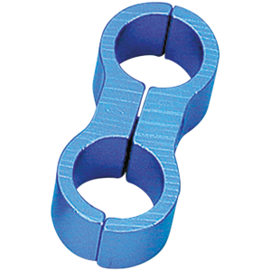 ANODIZED OIL AND FUEL LINE SEPARATORS GZP Oil/Fuel line clamp blue anodized