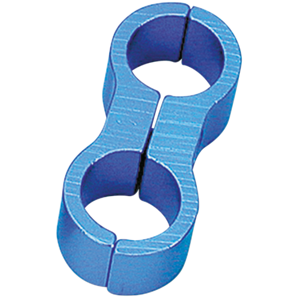 ANODIZED OIL AND FUEL LINE SEPARATORS GZP Oil/Fuel line clamp blue anodized