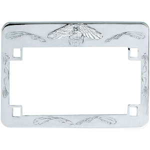 GZP License plate frame eagle chrome