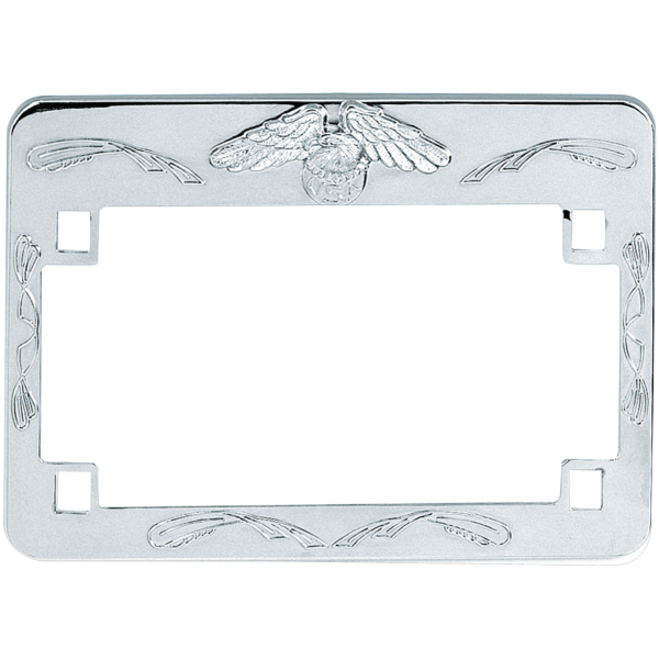 GZP License plate frame eagle chrome