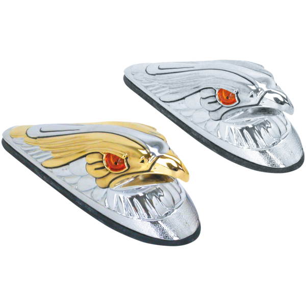 EAGLE'S HEAD FENDER ORNAMENT WITH LIGHT GZP Eagle's head fender ornament chro