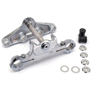FL STYLE TRIPLE TREES GZP Triple Tree W-Glide Chrome straight