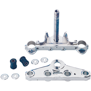 FL STYLE TRIPLE TREES GZP Triple Tree W-Glide chrome -2 degr.