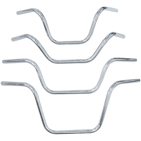 ZODIAC ONE INCH DIAMETER APE HANGER HANDLEBARS GZP Handlebar Harley stock style 1 thru-