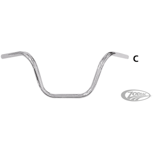 ZODIAC ONE INCH DIAMETER APE HANGER HANDLEBARS GZP Handlebar Harley stock 82up 1"