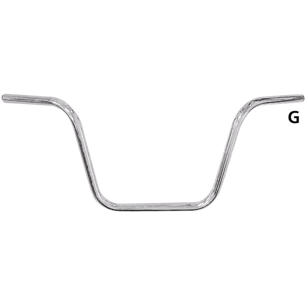 ZODIAC ONE INCH DIAMETER APE HANGER HANDLEBARS GZP Handlebar Custom street, high 1" thr