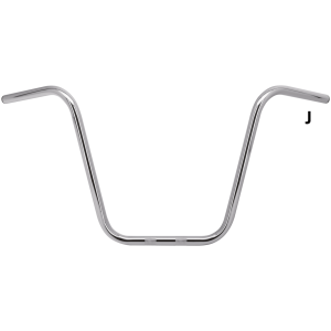 ZODIAC ONE INCH DIAMETER APE HANGER HANDLEBARS GZP Apehanger 16" rise w/o dimple