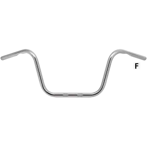 ZODIAC ONE INCH DIAMETER APE HANGER HANDLEBARS GZP Apehanger 10" rise with dimple