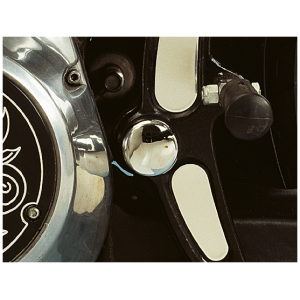 SWINGARM PIVOT BOLT COVERS FOR EVOLUTION SOFTAIL GZP Chrome pivot bolt covers ST84-99