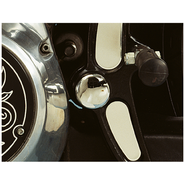 SWINGARM PIVOT BOLT COVERS FOR EVOLUTION SOFTAIL GZP Chrome pivot bolt covers ST84-99