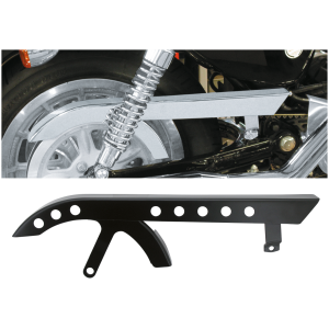 SPORTSTER BELT GUARD GZP Black upper belt guard w/holes XL04-