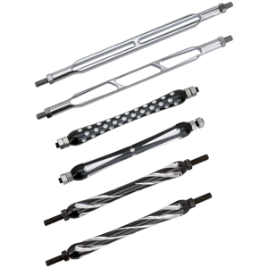 GENUINE ZODIAC BILLET CUSTOM SHIFTER RODS GZP Chrome hole-shot shift linkage