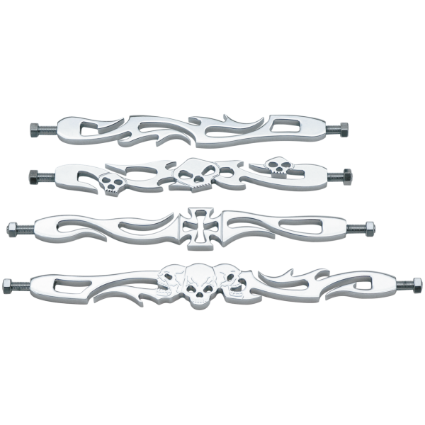 BILLET CHROME CUSTOM SHIFTER RODS GZP Shift rod Flame Billet Alu Chr 9"