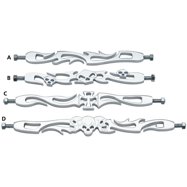BILLET CHROME CUSTOM SHIFTER RODS GZP Shift rod Flame Billet Alu Chr 11.75