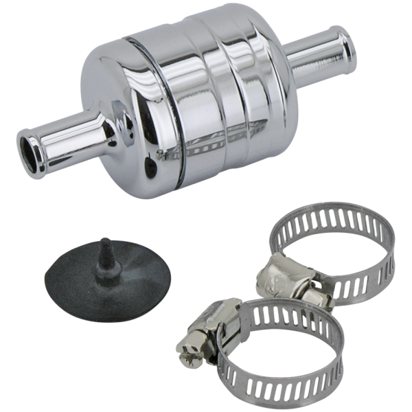 GZP Chrome crankvent kit with 3/8" outle