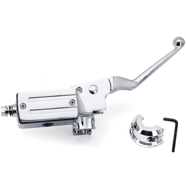 CHROME HANDLEBAR CONTROLS FOR 1982-1995 MODELS GZP Master-cylinder front 82-95 chrome 3