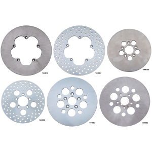 DISC BRAKE ROTORS FOR HARLEY-DAVIDSON GZP St. steel rotor disc drilled FX 81+