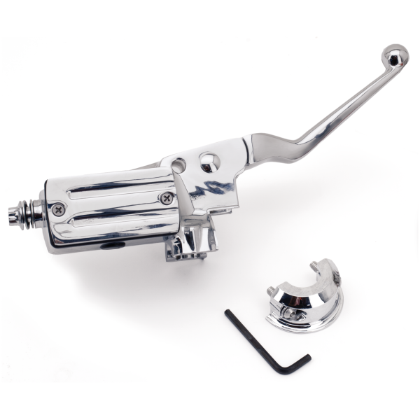 CHROME HANDLEBAR CONTROLS FOR 1982-1995 MODELS GZP Chrome master cylinder 5/8" piston