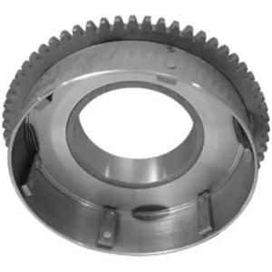 CLUTCH SHELL AND SPROCKET FOR 4 SPEED BIG TWIN Clutch drum w/starter ring gear BT70-84