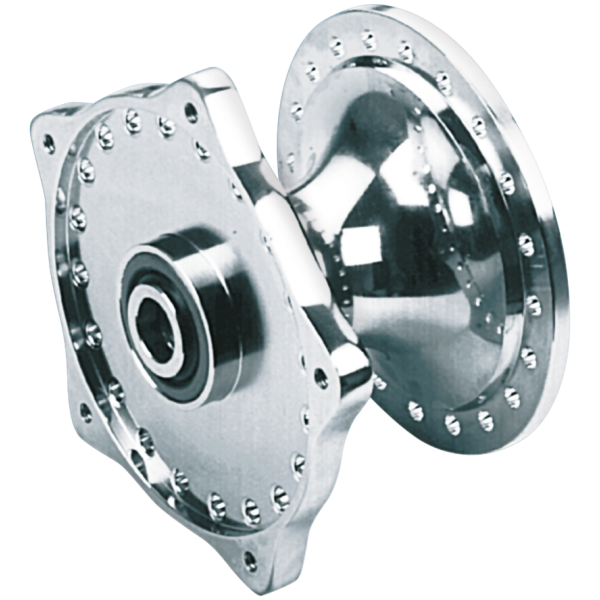 CHROME FRONT HUB 1974-1977 FX & SPORTSTER GZP Front hub single disc XL74-77, FX74-