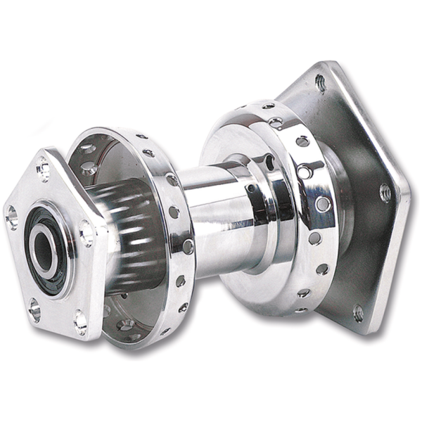 FRONT AND REAR WHEEL HUBS GZP Rear hub assy FLH/T86-99 chrome