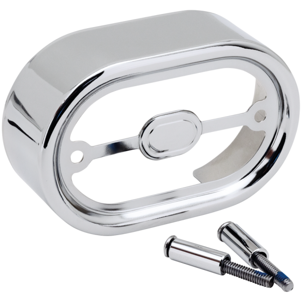 CHROME PLATED OVAL SHAPED REGULATOR COVERS GZP Chrome regulator cover FLST00 FXS