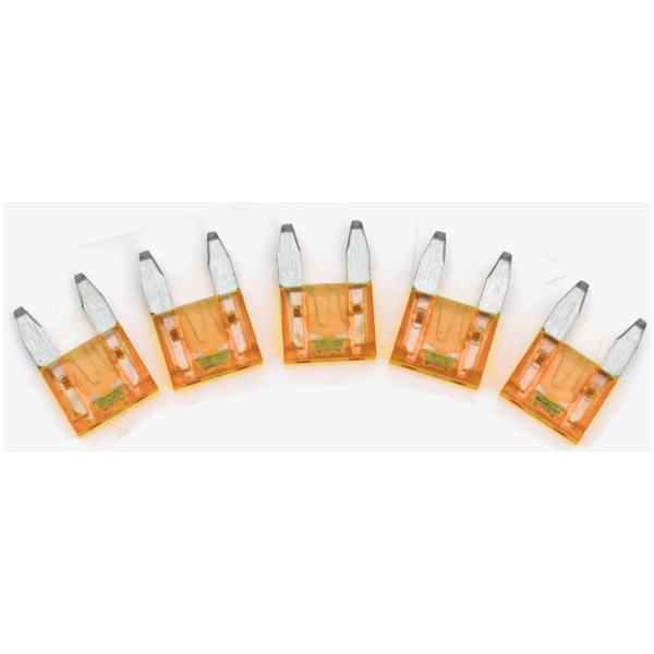 TELL-TALE BLADE TYPE MINI FUSES GZP 5pck Mini Led detector fuse Tan 5A