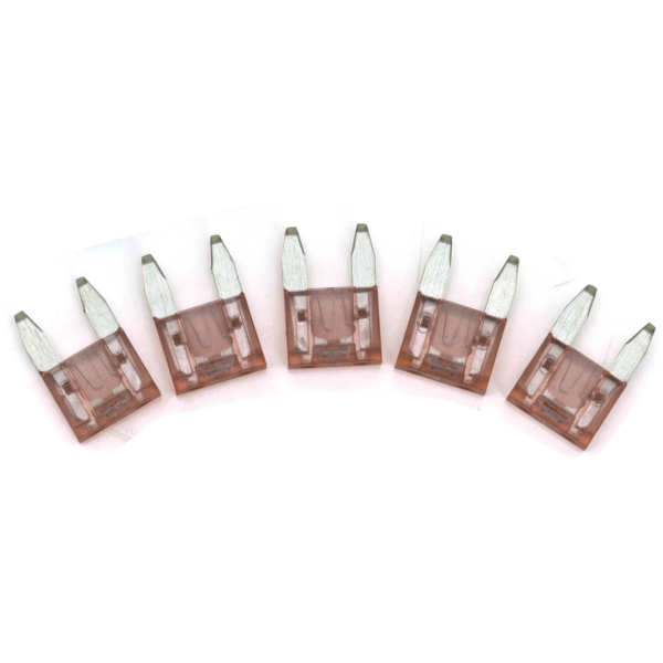 TELL-TALE BLADE TYPE MINI FUSES GZP 5pck Mini Led detctr fuse Brown 7.5A