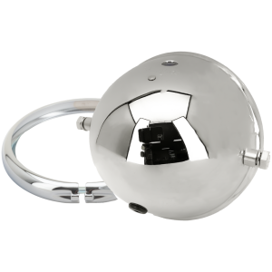 5 1/2" CHROME BATES STYLE HEADLIGHTS GZP Headlight side mount 5 1/2 shell