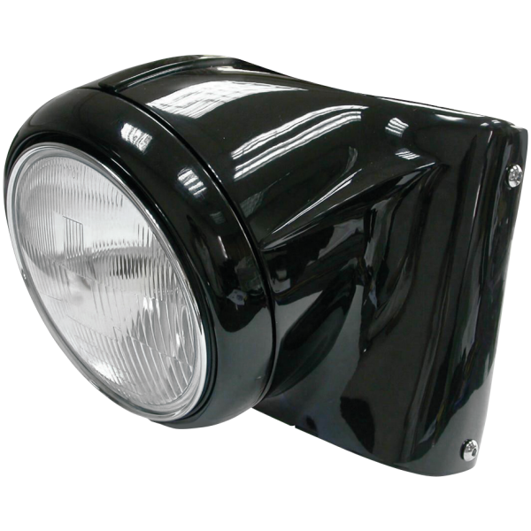 HEADLIGHT HOUSING CONVERSION KIT FOR HERITAGE SOFTAIL AND FAT BOY GZP Blk 7" headlight nacelle kit DOT app