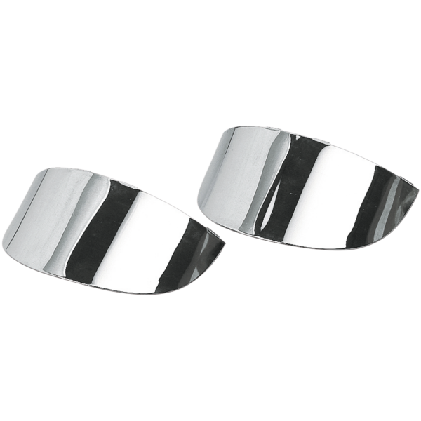 LATE-MODEL TURN SIGNAL VISORS GZP Turn signal visor chr.front FLHT/S 8