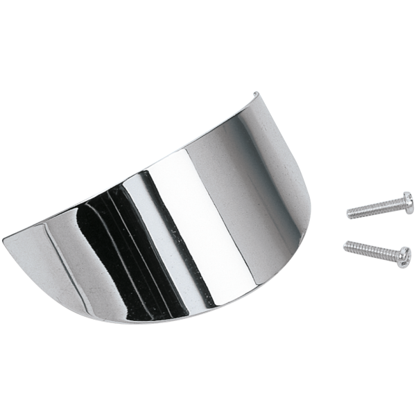 LATE-MODEL TURN SIGNAL VISOR GZP Turn signal visors chr. front FLT 88