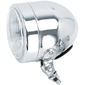 4" DUAL BEAM "H4" HEADLIGHT GZP 4" Chrome H4 headlight bottom mount