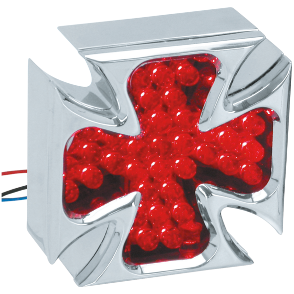 GZP LED billet chr. Maltese cross baklampa