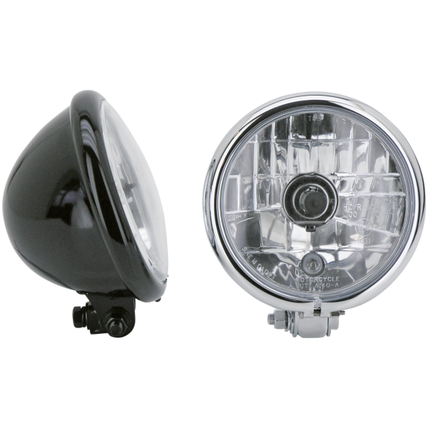 5 3/4" BOTTOM MOUNT HEADLIGHTS GZP Blk gloss duo 5.75" headlight