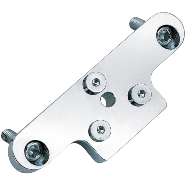 LAYBACK LICENSE PLATE MOUNTING BRACKET GZP Chrome 3-hole license plate mount bl
