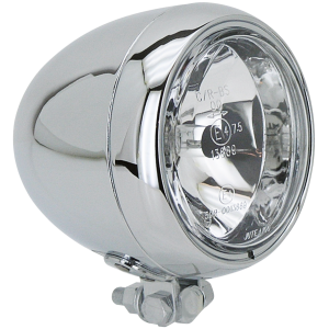 TORPEDO STYLE 4 1/2" HALOGEN HEADLIGHT GZP Chrome 4.5" Torpedo headlight H4