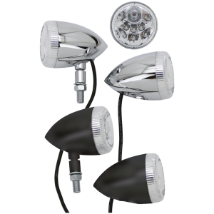 PATHFINDER LED TURN/TAIL/BRAKE GZP Chrome Pathfinder front LED 2-functi