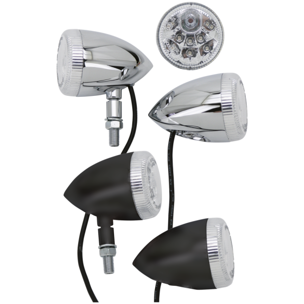 PATHFINDER LED TURN/TAIL/BRAKE GZP Chrome Pathfinder front LED 2-functi