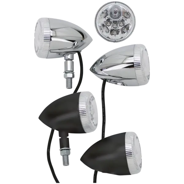 PATHFINDER LED TURN/TAIL/BRAKE GZP Chrome Pathfinder front LED 2-functi