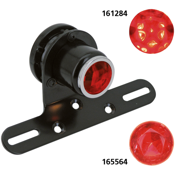 CLASSIC TAILLIGHTS GZP Classic 1.5" black round taillight w