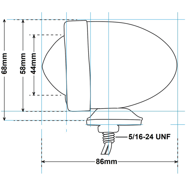 BULLET MARKER LIGHT GZP Bullet light Red