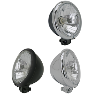 BULLET STYLE HEADLIGHTS GZP Classic 5.75" headlight black w/chro